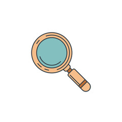 Magnifying Glass icon symbol vector illustration isolated on white background