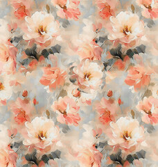 Stylish Nature Inspired Pattern with Flowers & Leaves