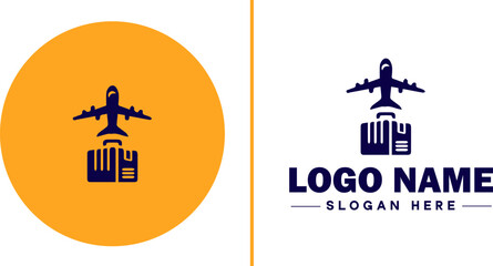 Import icon Importation Importing Influx flat logo sign symbol editable vector