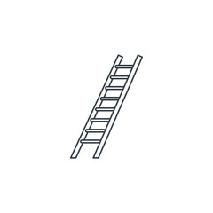 Ladder icon symbol vector illustration isolated on white background
