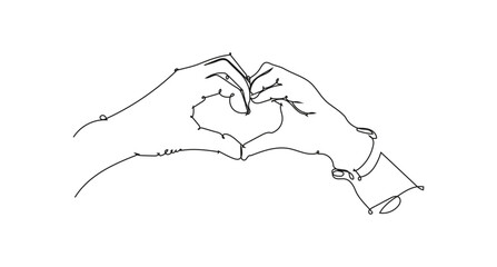 Caregiver Forming Heart Shape with Hands