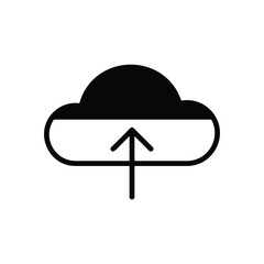 Cloud Upload icon. Userinter face icon design. vector graphic