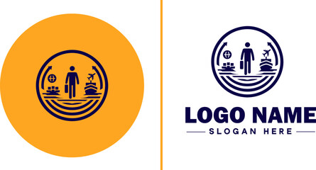 Import icon Importation Importing Influx flat logo sign symbol editable vector