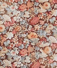 Colorful Botanical Texture Seamless Pattern Design