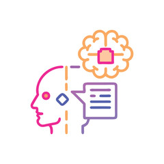 Fototapeta premium Comprehensive NLP Icon