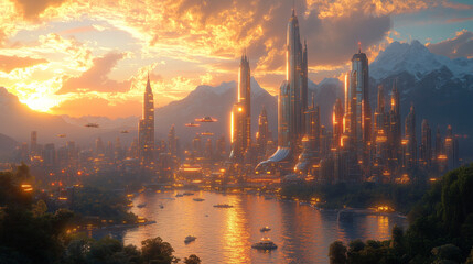 Naklejka premium Fantastic Frontiers