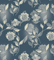 Colorful Flower and Leaf Texture Background