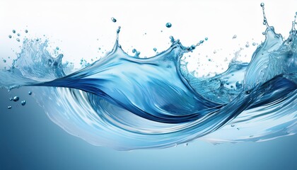 Transparent Water Splashes and Drops A Refreshing Moment Frozen in Time on a Transparent Background, Perfect for HighImpact Visual Designs or Hydrodynamics Illustrations.