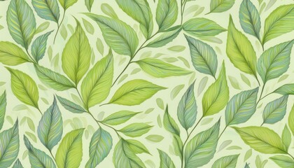 Serene Watercolor Art Background featuring Leafy Paint Brush Wallpaper Design, Offering a Tranquil and Rustic Atmosphere Perfect for Decorative Purposes.