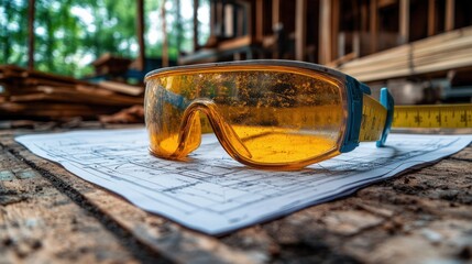 Safety First: Construction Site Close-up