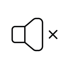 Mute  icon. Userinter face icon design. vector graphic