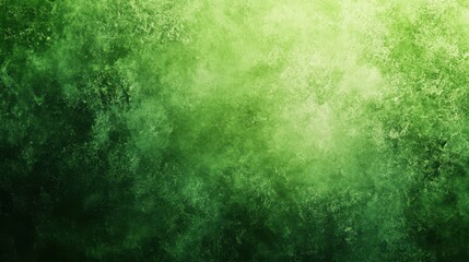 Fototapeta premium A green grainy gradient background transitioning from dark to light forest green with a grunge effect.