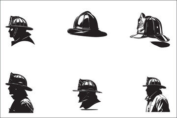 Vintage Hat Silhouette Vector Bundle
