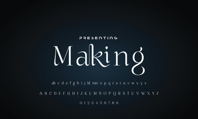 Luxury beauty font alphabet logo. Typography beautiful fashion elegant classic letters serif italic fonts wedding vintage retro casters logos. vector illustration