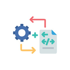  Digital Version Control Technology Icon