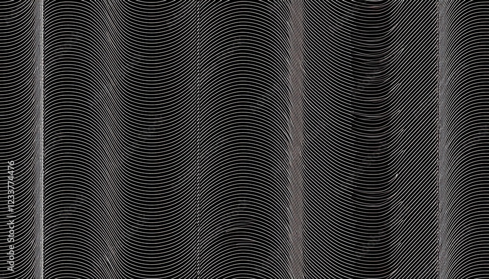 Poster striking zigzag stroke texture seamless vector pattern as a vibrant undulating wave background, idea