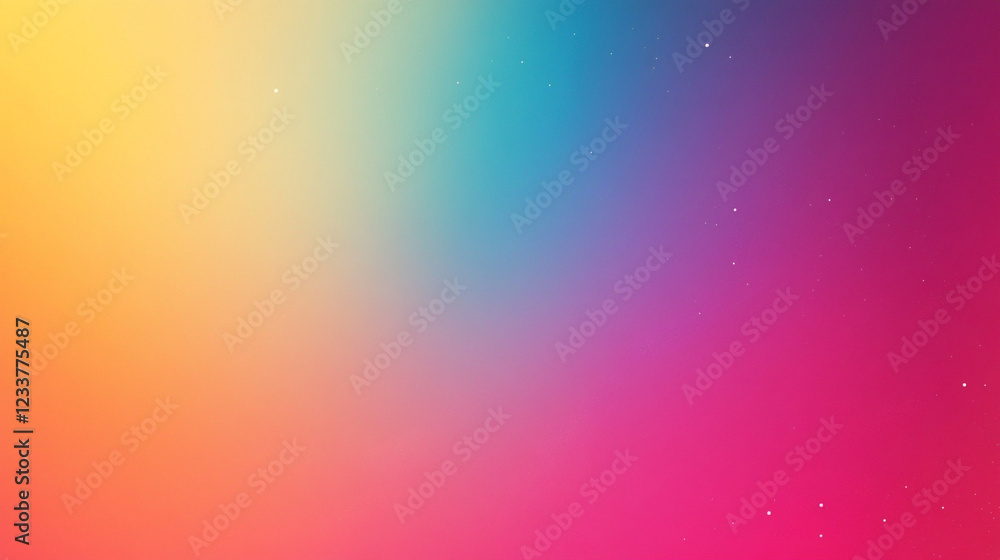 Poster Blurred background of rainbow coloured gradient, Mesmerizing abstract gradient background with smooth color transitions