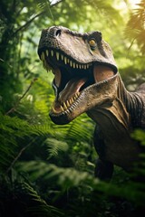 Fototapeta premium Dinosaur outdoors reptile animal.