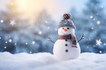 snowman of snow