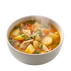 chicken potato soup with vegetables