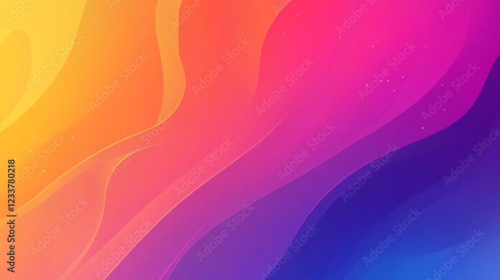 Poster abstract colorful gradient background, colorful waves of abstract art in gradient design