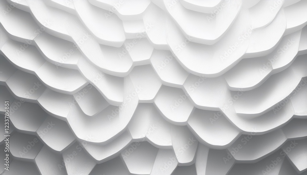 Poster stunning white abstract background with hexagon pattern and seamless concept a captivating compositi