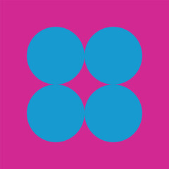 Abstracts geometric shape with colorfully