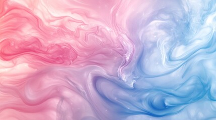 Obraz premium Abstract Pink And Blue Swirling Fluid Art Design