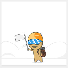 Mountaineer conquers the summit