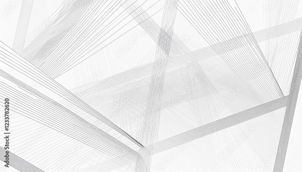 Poster striking white and gray overlap triangle geometric pattern a modern interplay of light and shade in 