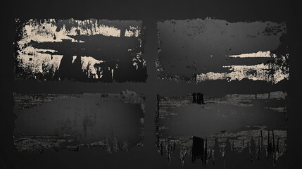 Design art background featuring a grunge texture with dark, muted colors and distressed elements, Black and white painting: Detailed cityscape with towering skyscrapers and busy streets, 