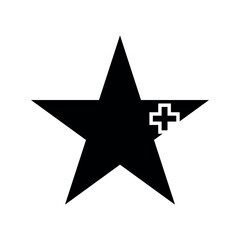Star favourite bookmark vector icon.