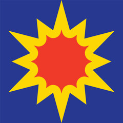 Abstracts geometric shape with colorfully