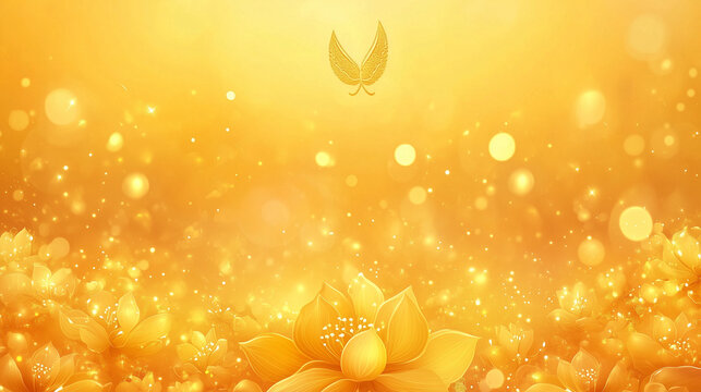 A vibrant banner for Khalsa Sajna Divas with orange and golden yellow gradients, Nishan Sahib fluttering majestically in the top center