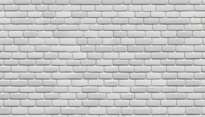 Elegant White Brick Wall Pattern Timeless Texture for Interior Design, Fashion and Graphics, Offering a Versatile Backdrop with Seamless Repeat.