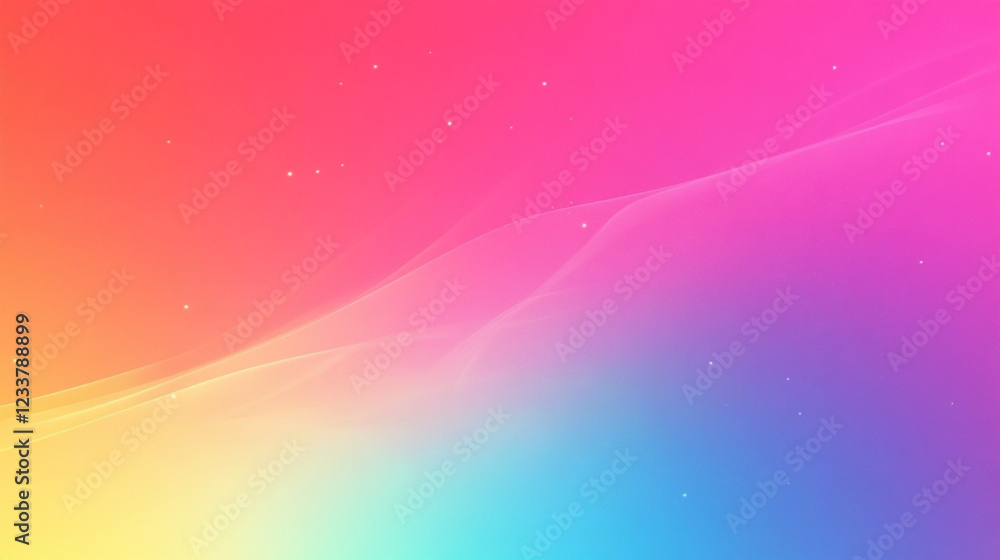 Poster background of empty room with spotlights and lights, dark abstract background with neon lines, glow.