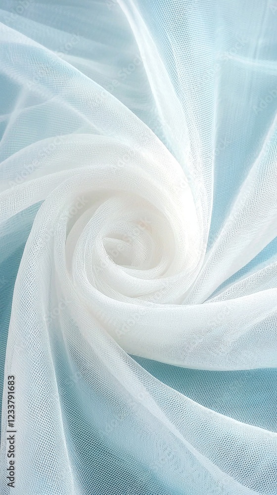 Aufkleber intricate weave of glowing white mesh fabric macro shot abstract textile soft background close-up de