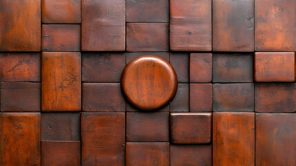 Dark wood block wall texture background design