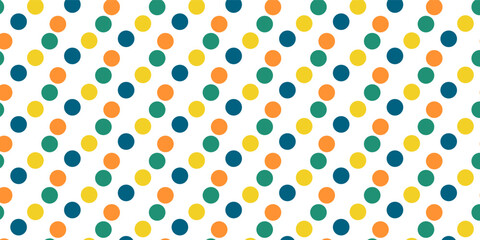background dot color seamless patterns of multicolored polka dots, striped pattern on a light background, illustration