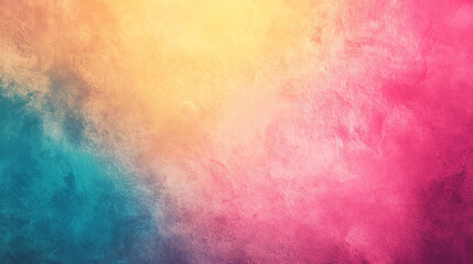 Fototapeta premium Vibrant pastel colored sky with a textured background perfect for copy space image, Abstract colorful watercolor wash background.
