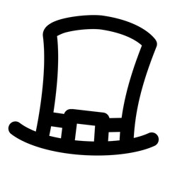 Leprechaun hat icon, simple Leprechaun hat outline icon