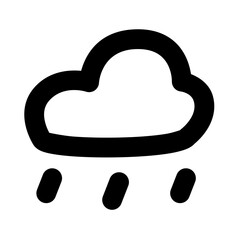 rain icon, simple rain outline icon