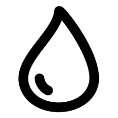 raindrop icon, simple raindrop outline icon
