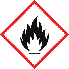 flammable symbol icon vector design 
