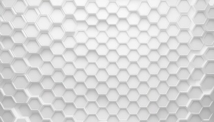 Striking White Hexagonal Backdrop with Lavish Geometric Pattern, Evoking Sophistication and Elegance for Design and Home Decor
