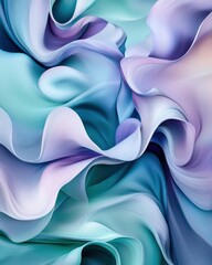 Fototapeta premium Abstract Swirling Pastel Blue and Purple Hues