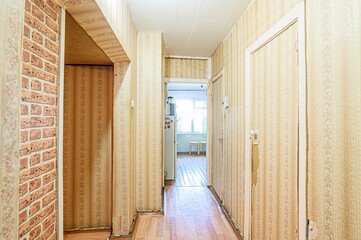 interior apartment room home decoration, preparation of house for sale old sloppy not modern
