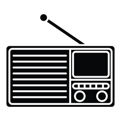 Vector Vintage radio, Music, News, Entertainment equipment concept. Eps 10 Vector.