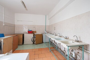 interior apartment room home decoration, preparation of house for sale old sloppy not modern