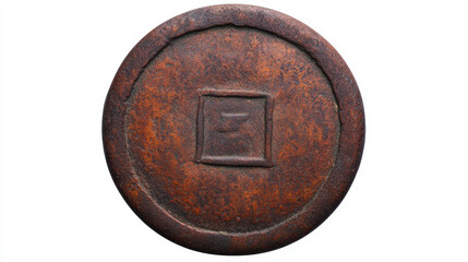 Ancient bronze coin from Tang dynasty, showcasing historical significance